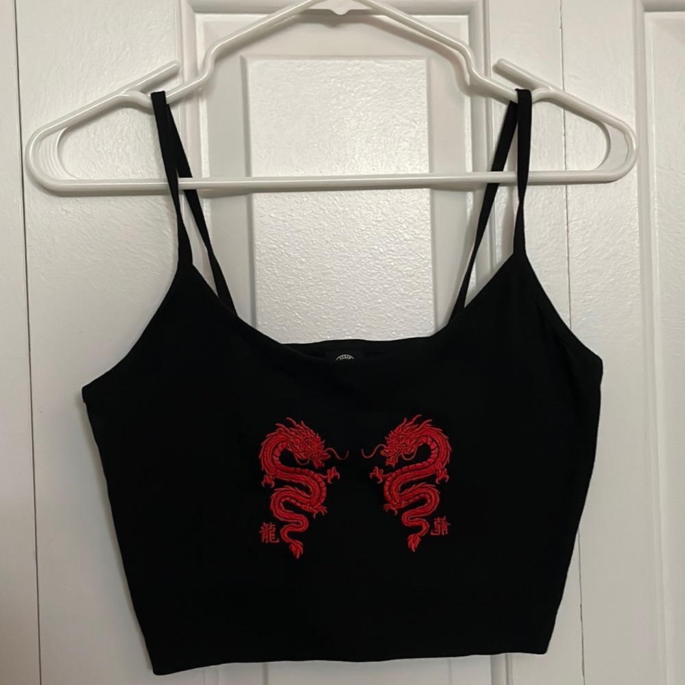 URBAN OUTFITTERS™ DRAGON CROPPED TANK TOP